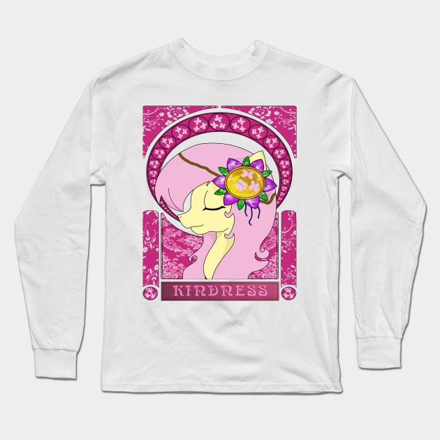 Kindness- Fluttershy Long Sleeve T-Shirt by BlackTaintedHeart